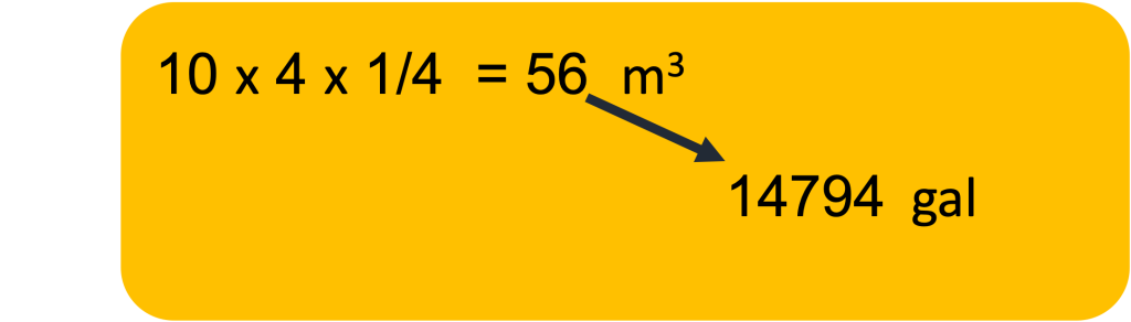 حجم مثال در محاسبه پمپ تصفیه استخر و جکوزی