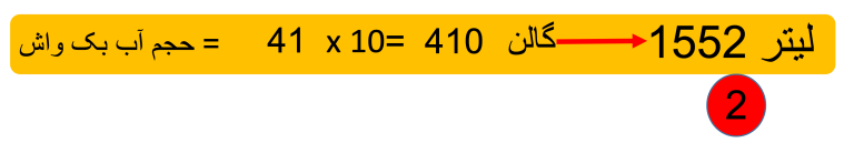 حجم بک واش مثال در محاسبه منبع بالانس