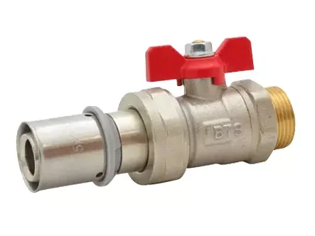 شیر کلکتوری مهره ماسوره‌ای پرسی BTS bts pressable union manifold valve
